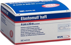 ELASTOMULL HAFT Gazebinde weiss 20 m x 4 cm, 1 Rolle