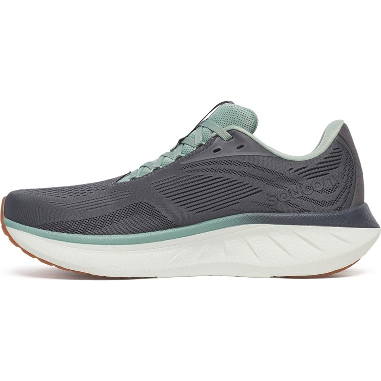 Saucony Ride 18 Men Carbon/Iceberg