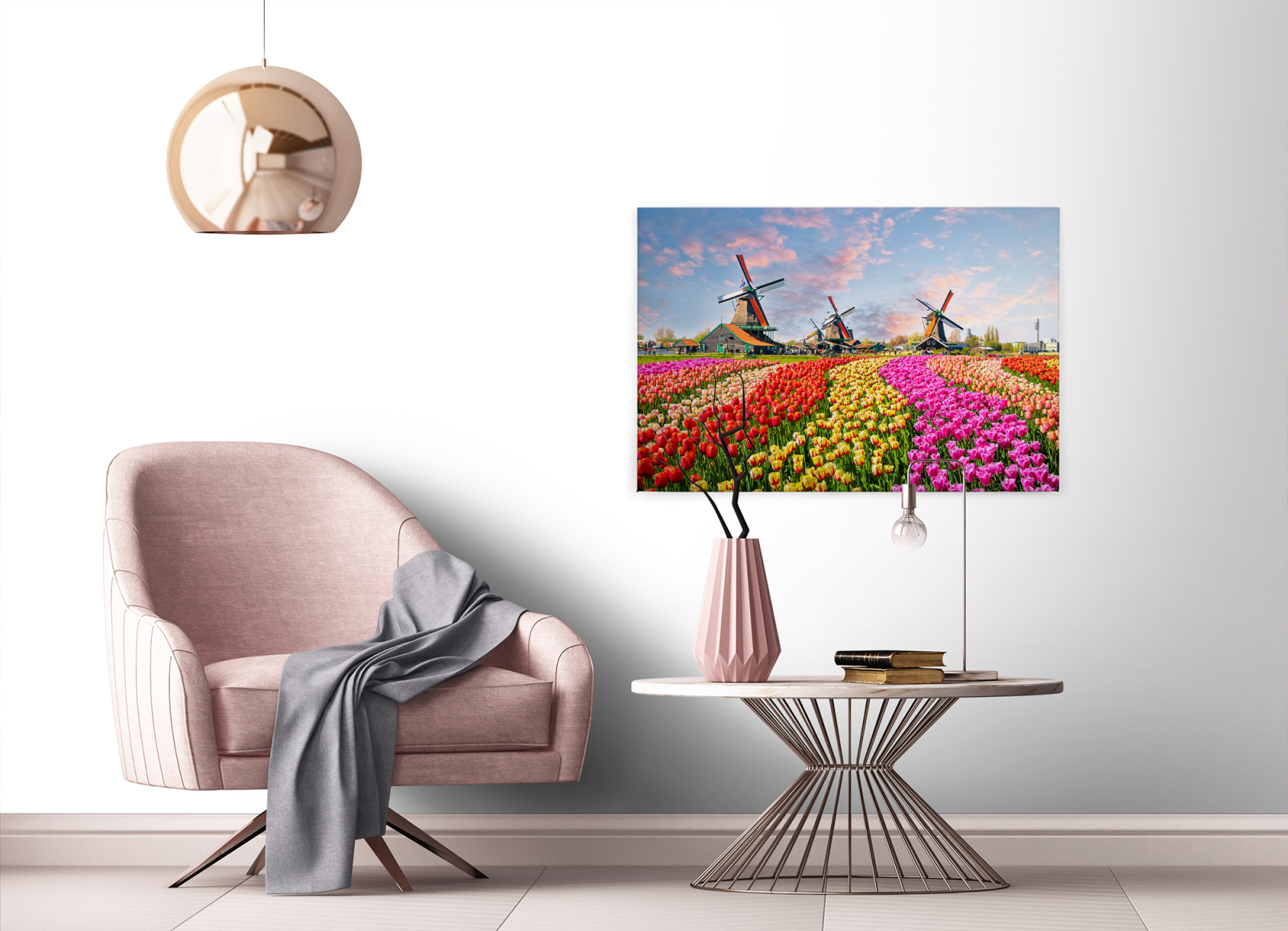 Leinwandbild ZAANSE SCHANS - bunt - 90x60 cm