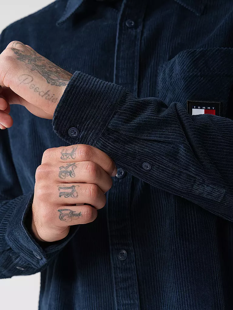 TOMMY JEANS Overshirt dunkelblau