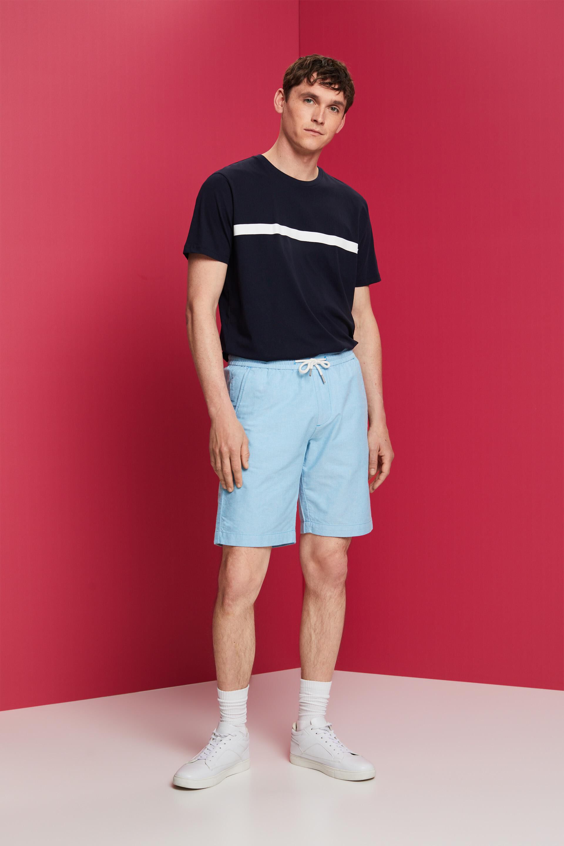 Short en twill à enfiler, 100% coton