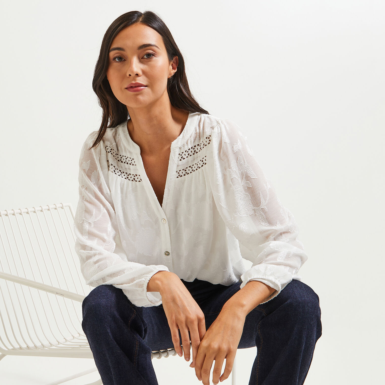 Blouse fluide femme