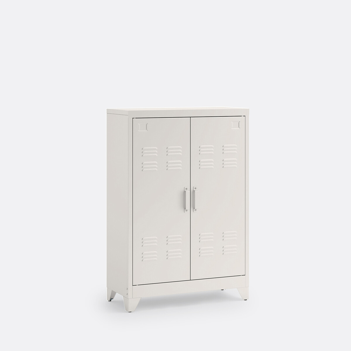 LA REDOUTE INTERIEURS<br>Armário baixo de metal, 2 portas, Hiba