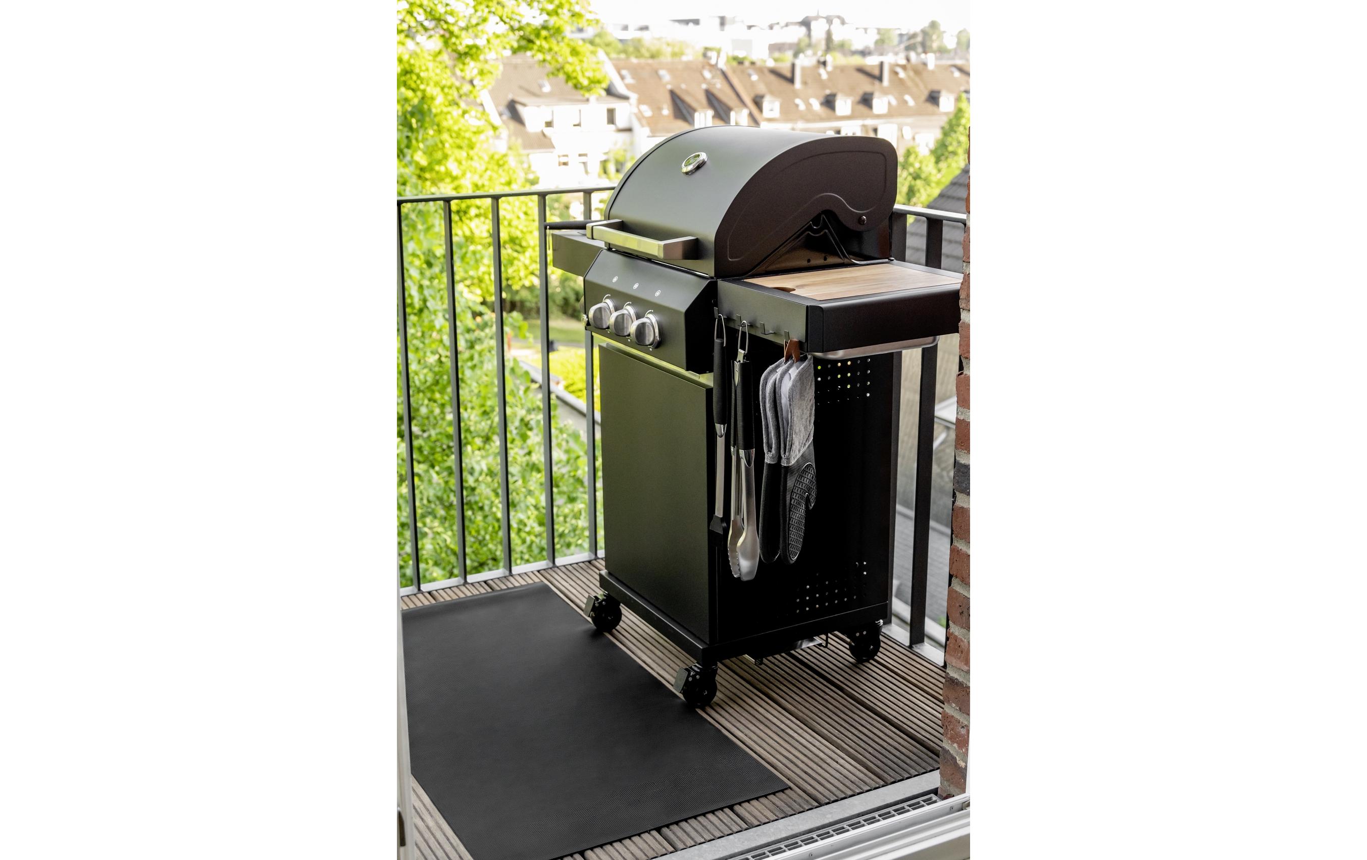 BBQ-Pinsel Schwarz/SilberSilikonpinsel