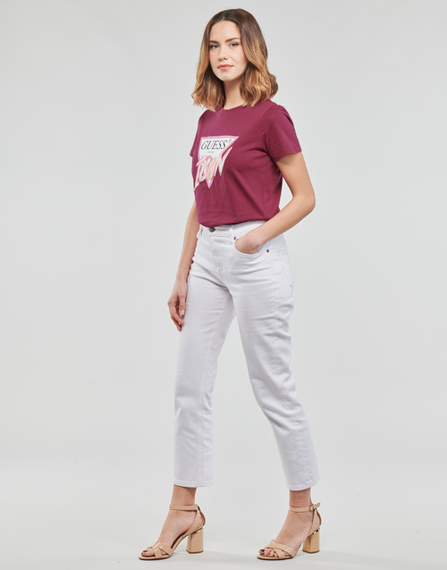 Guess - SS CN ICON TEE - Bordeaux