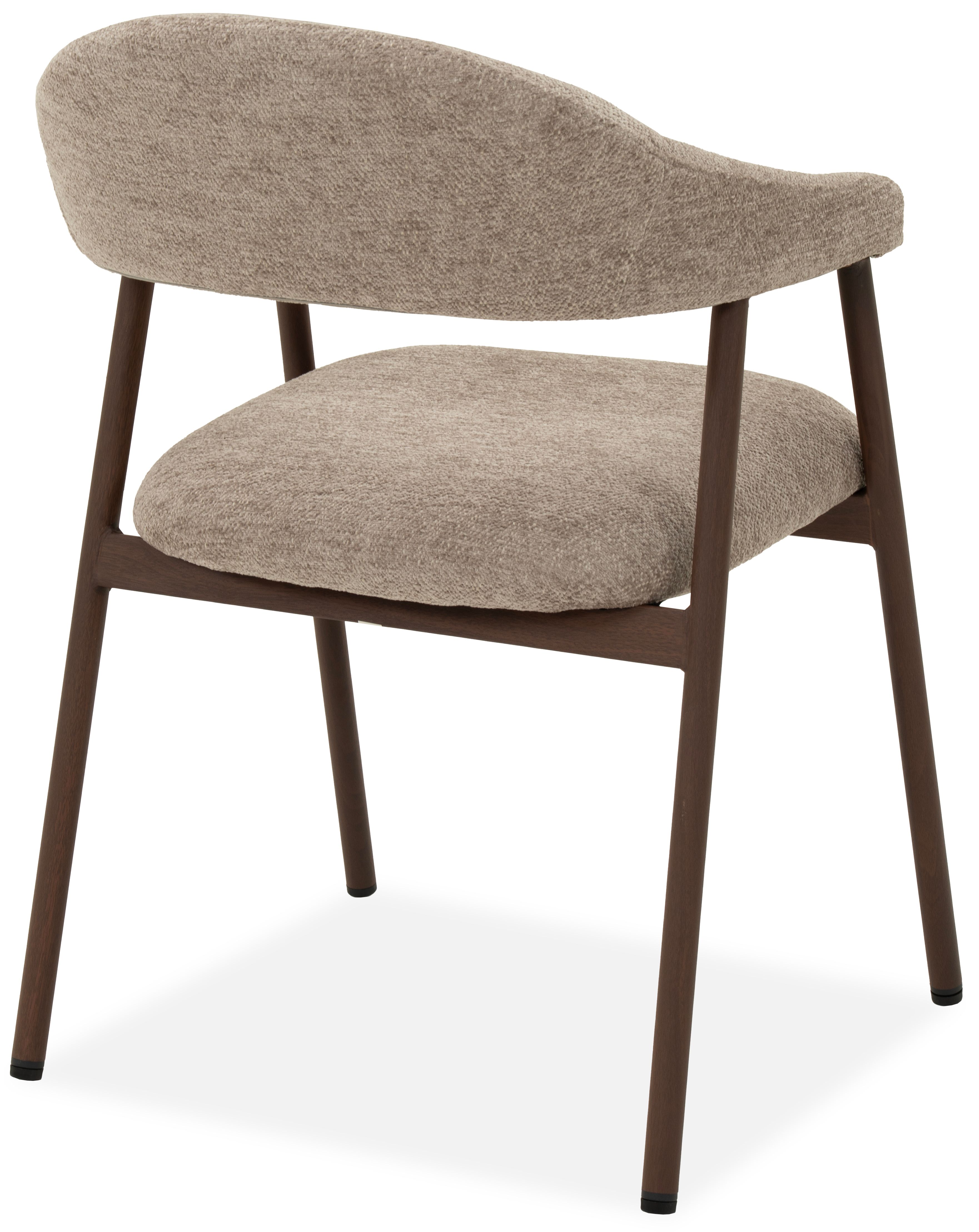 Eetkamerstoel Raven 30 Taupe - Walnut Brynjar B54 x D54 x H80 cm