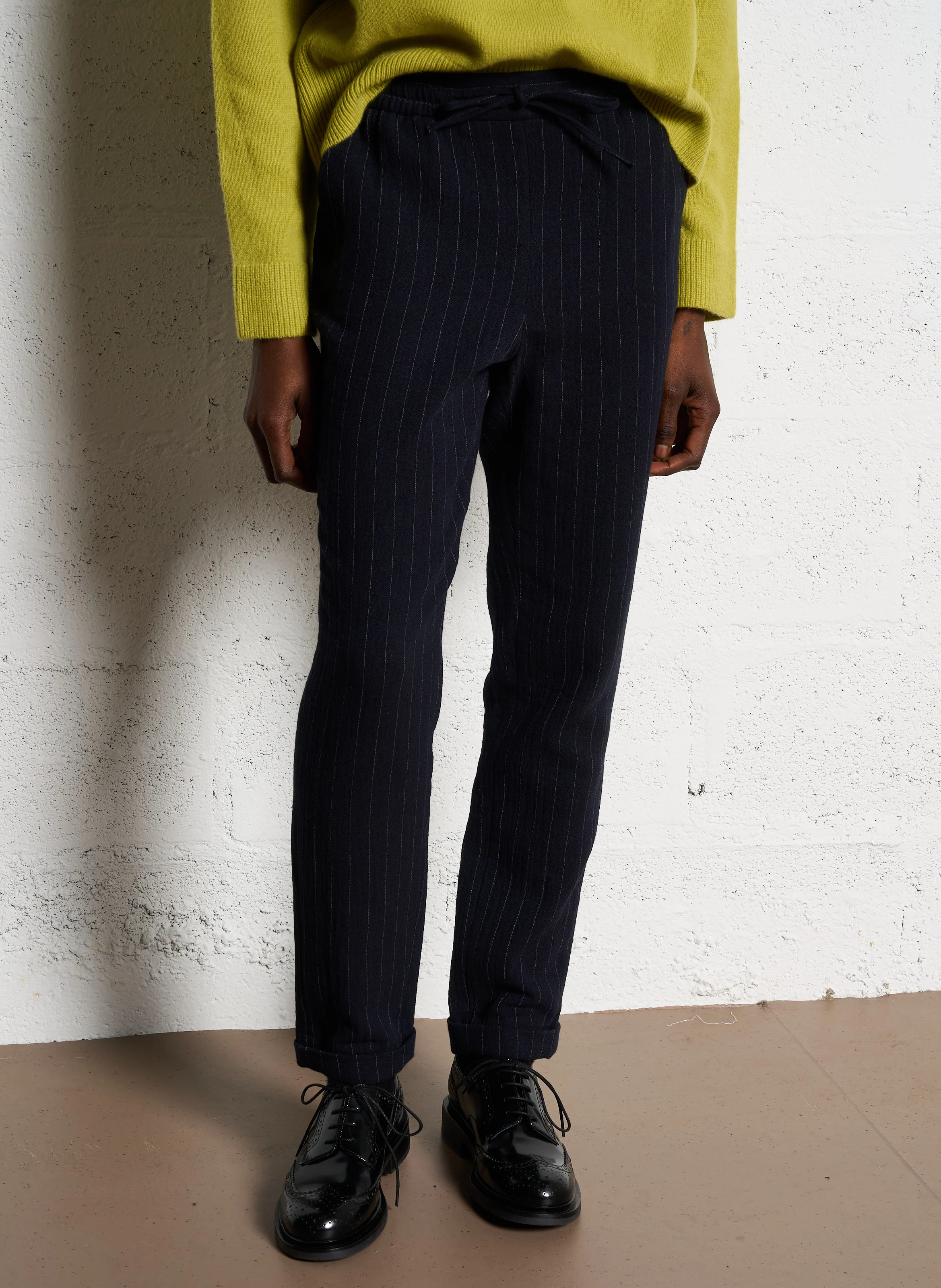 Pull zippé en laine | Vert
