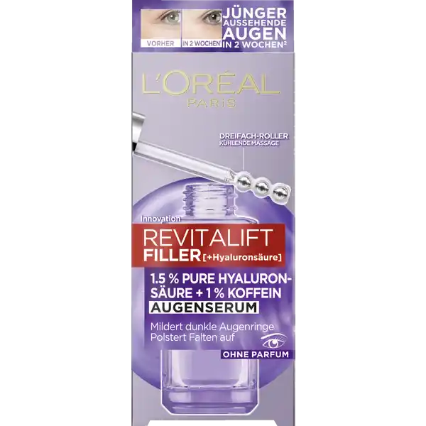 Anti-Age Augenserum Filler Hyaluronsäure + Koffein