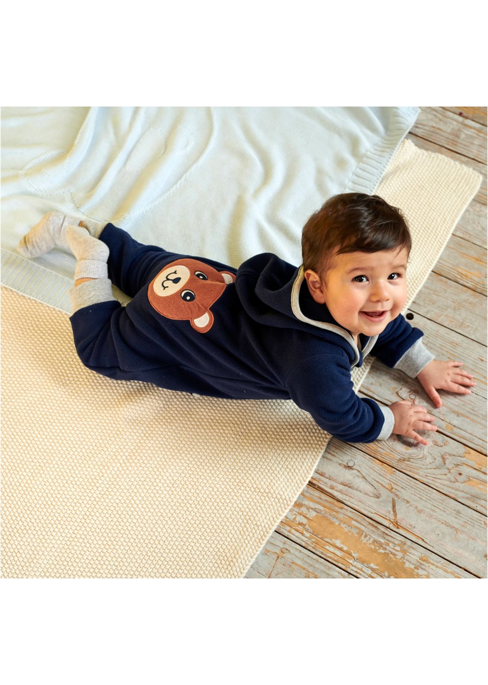 Combinaison bébé en polaire