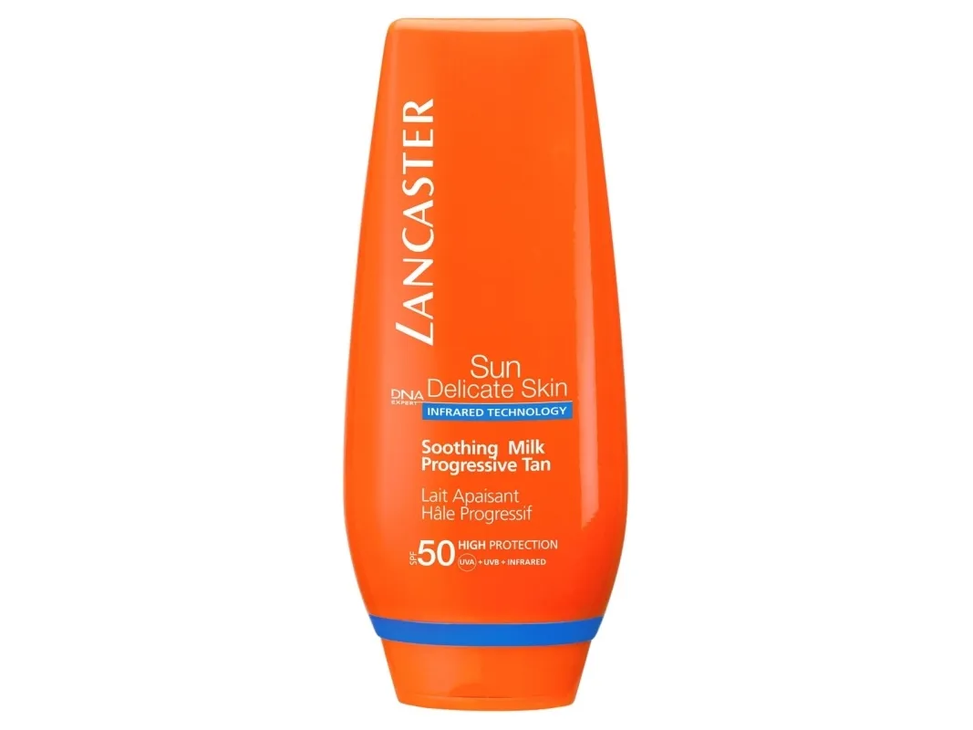 Lancaster Sun Delicate Skin Soothing Milk Progressive Tan SPF50 125ml
