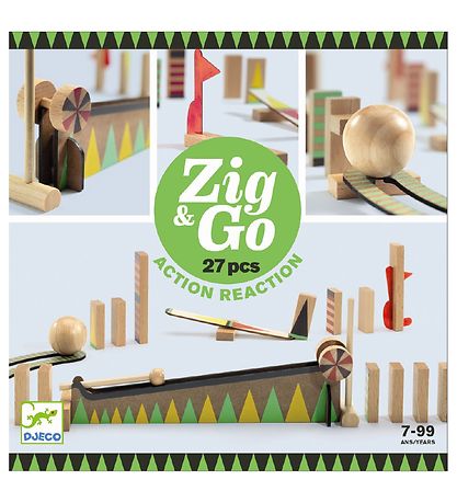 Djeco Kuglebane - 27 dele - Zig & Go - Tr?