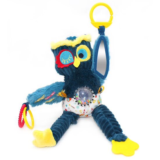 Peluche d'activités nomade Astros le hibou   de               Les Déglingos