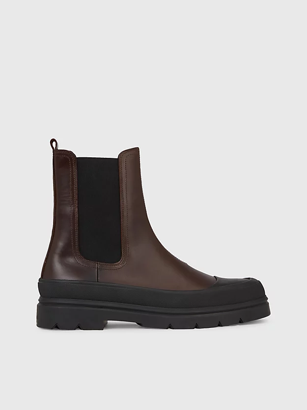 botas de couro até o tornozelo