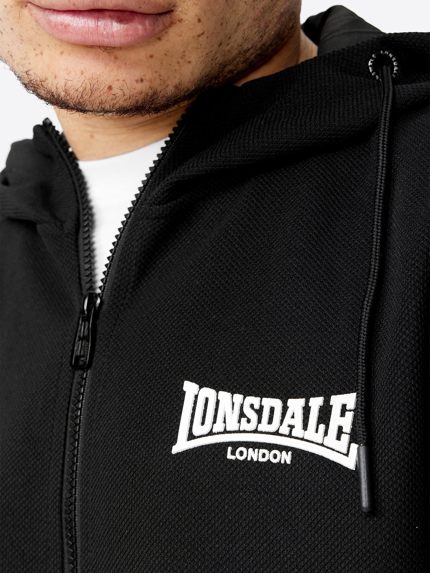 Lonsdale Herren Trainingsanzug mit Kapuze schmale Passform MARTHALL