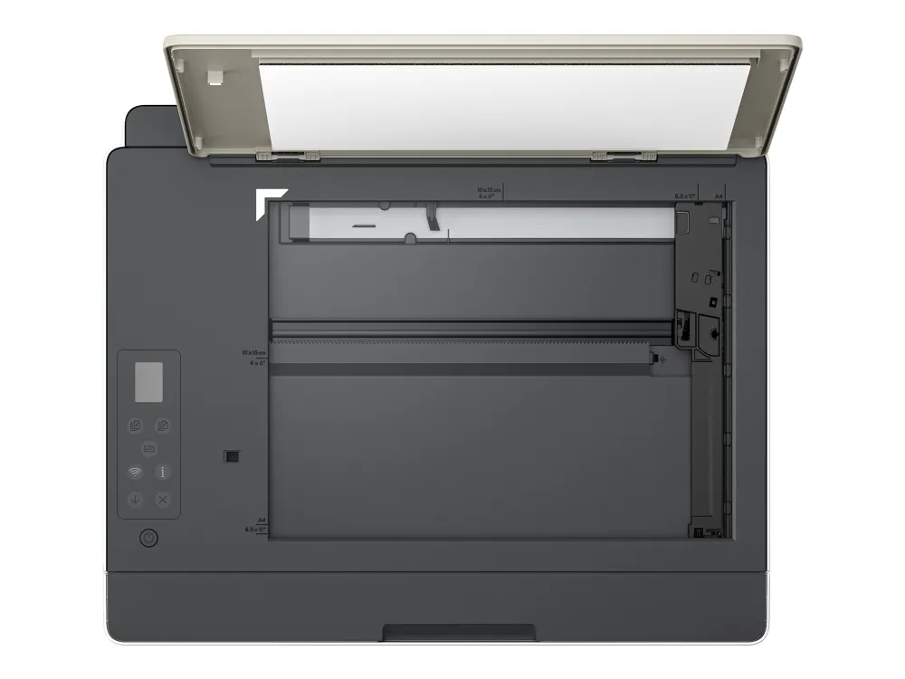 HP Smart Tank 5107 All-in-One - Multifunktionsprinter - farve - blækprinter - kan genopfyldes - Legal (216 x 356 mm) (original) - A4/Legal (medie) - op til 10 spm (kopiering) - op til 12 spm (udskriver) - 100 ark - USB 2.0, Wi-Fi(n), Bluetooth