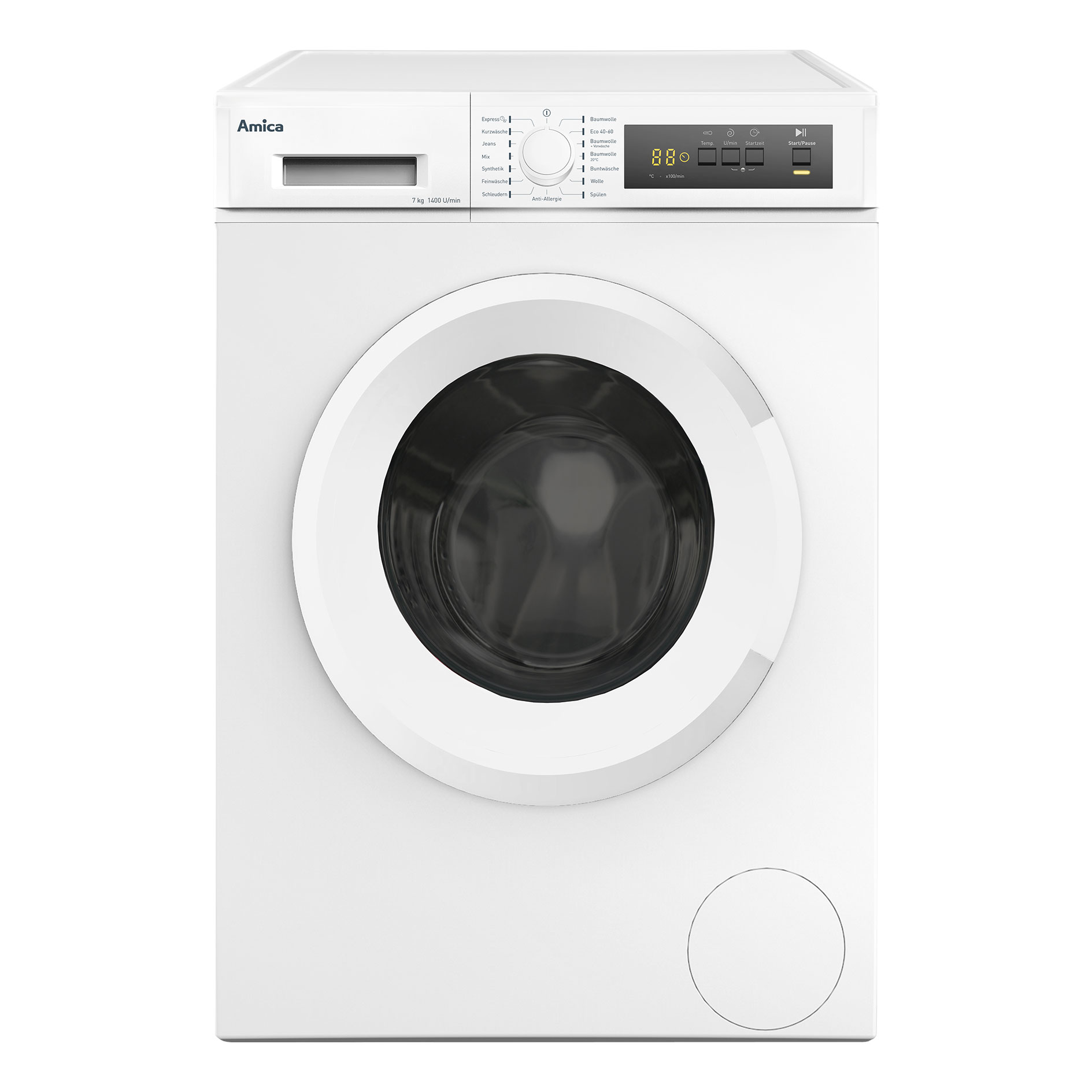 AMICA Waschmaschine WA 474 021 - weiß - 7 kg - D