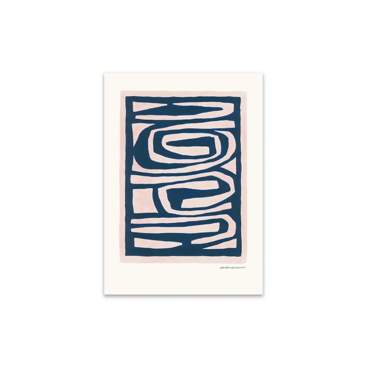 The Poster Club - Flowing von Leise Dich Abrahamsen, 30 x 40 cm