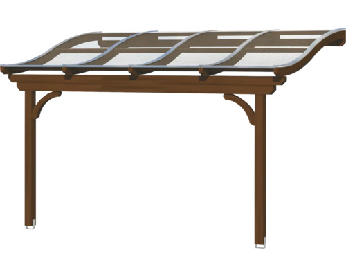 SKAN HOLZ Verona terrasoverkapping 434x239 cm notenhout