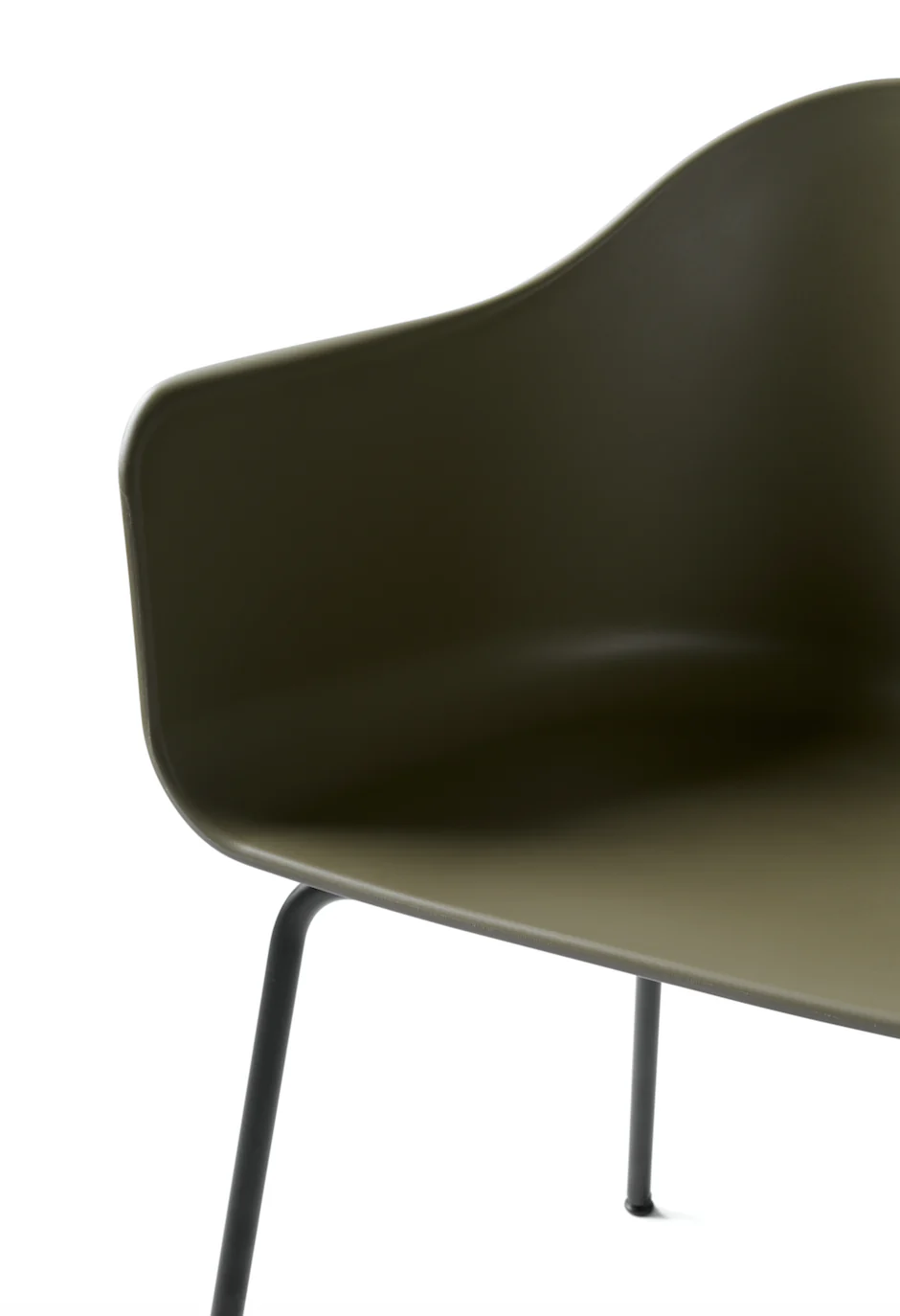 Audo Copenhagen  Harbour Chair - Olive/Black Steel