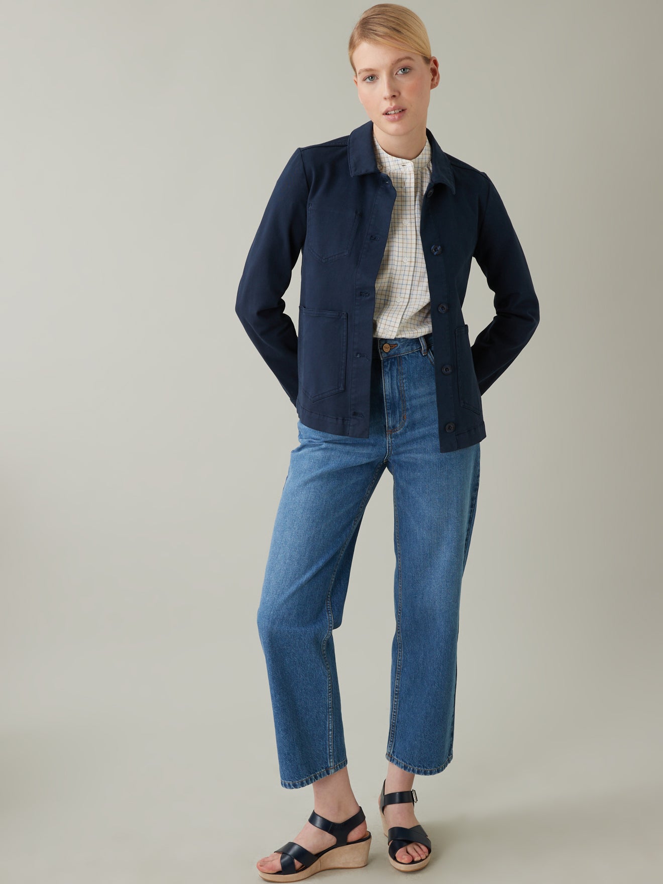 Veste worker en twill femme