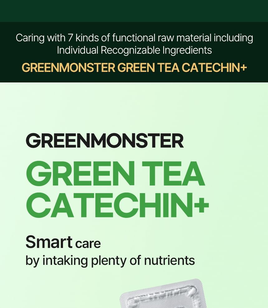 GREEN MONSTER - Dieet 14 in 1 Groene Thee Catechine+