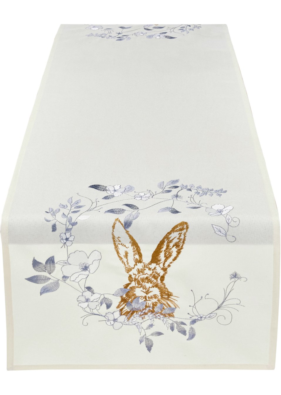 Chemin de table avec motif lapin brillant