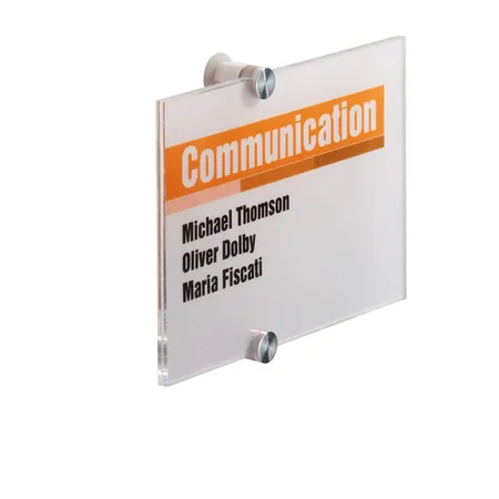 Durable 482319 Türschild Crystal Sign, 210 x 148 mm, transparent