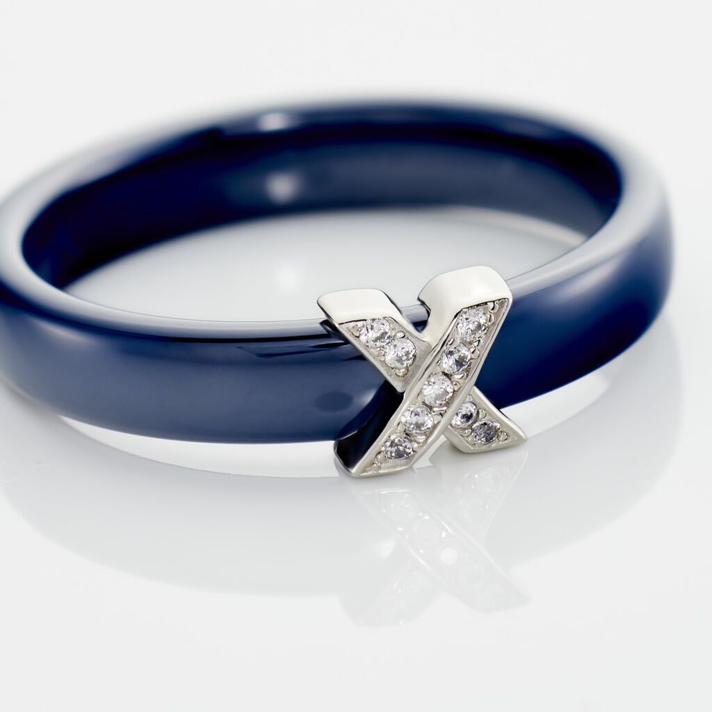 Bague Edwin Argent Blanc Céramique Oxyde