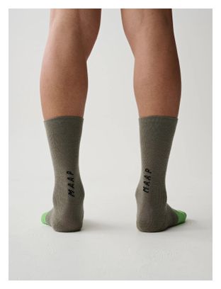 Chaussettes Merino Maap Division Drop Gris
