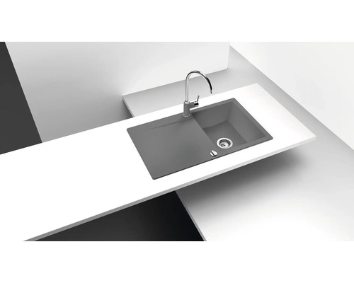 Spoelbak SCHOCK Epure D-100 860 x 500 mm nero EPUD100UGNE