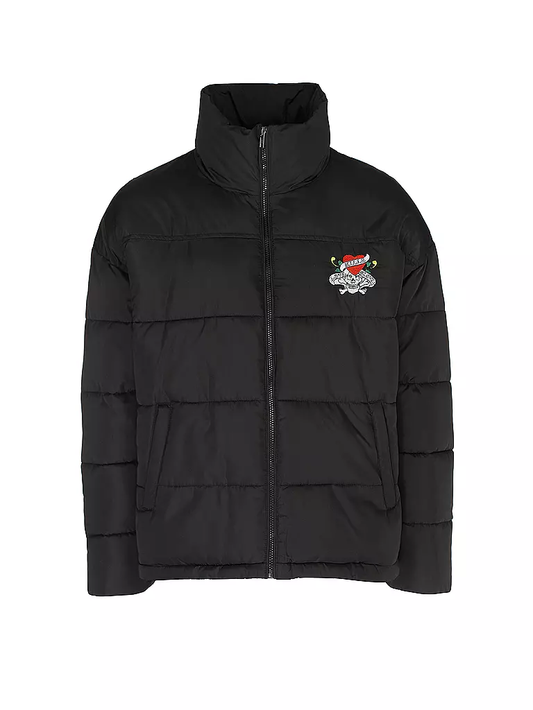 ED HARDY Steppjacke LKS-NYC-SKULL schwarz