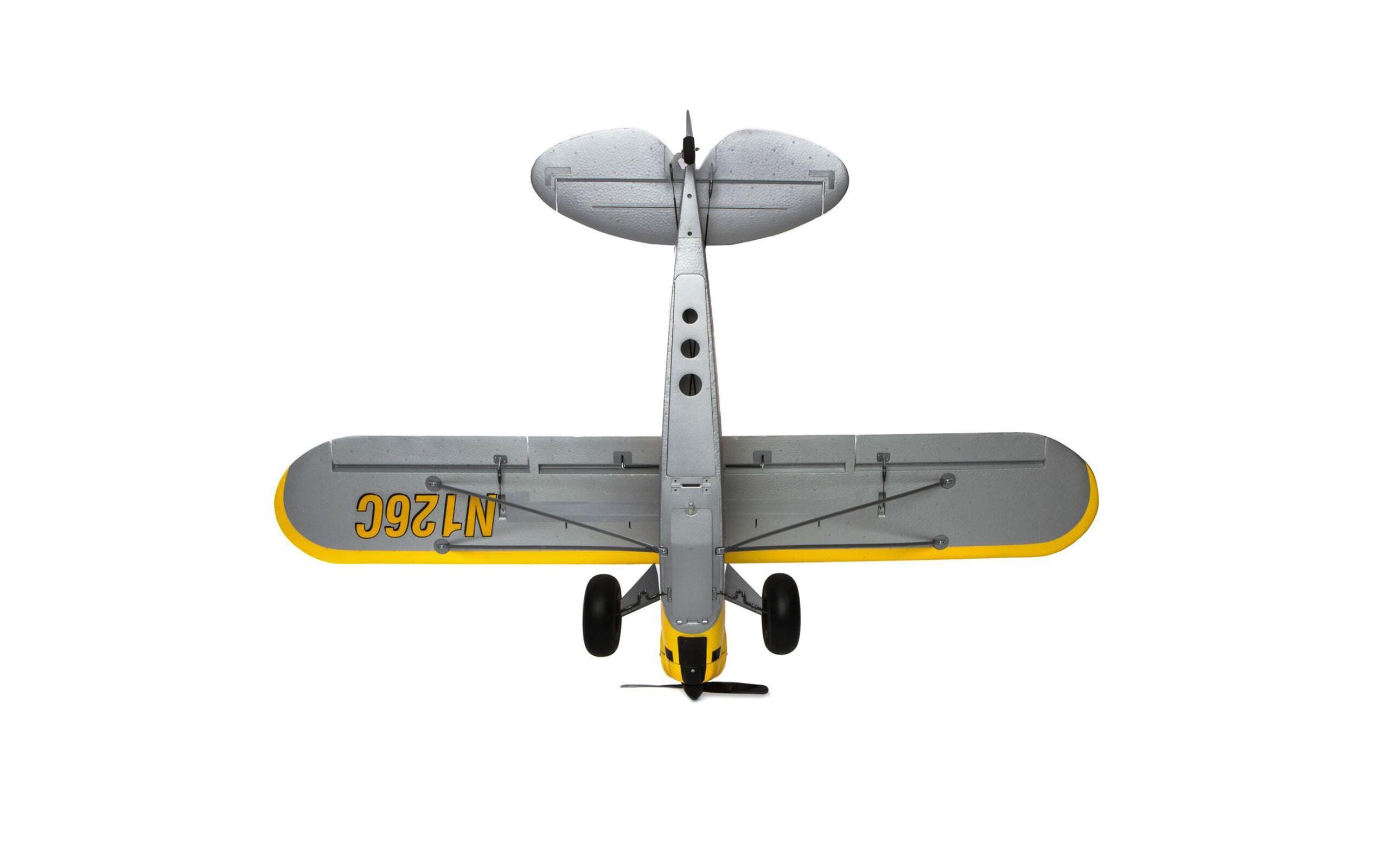 Motorflugzeug Carbon Cub S2 1300 mm SAFE, ARTF<br>Einsteigertaugliches RC Flugzeug mit Busch-Fahrwerk und Spektrum Technik
