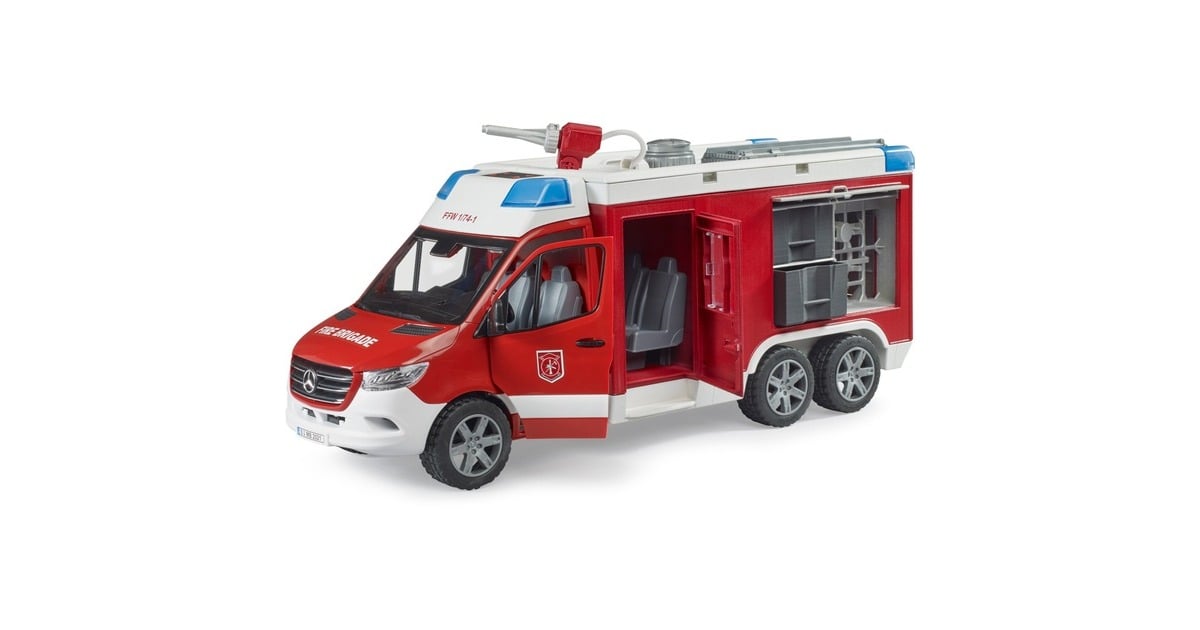 bruderMercedes Benz Sprinter brandweer commandowagen met licht en geluid Modelvoertuig  (02680)