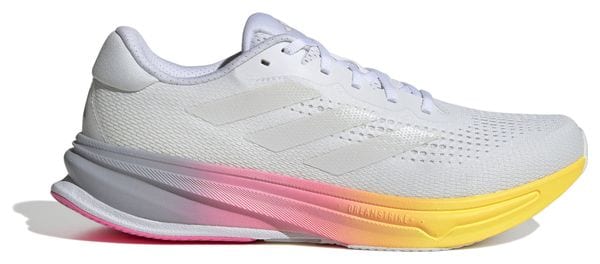 Chaussures Running adidas Supernova Rise Blanc/Rose/Orange Homme