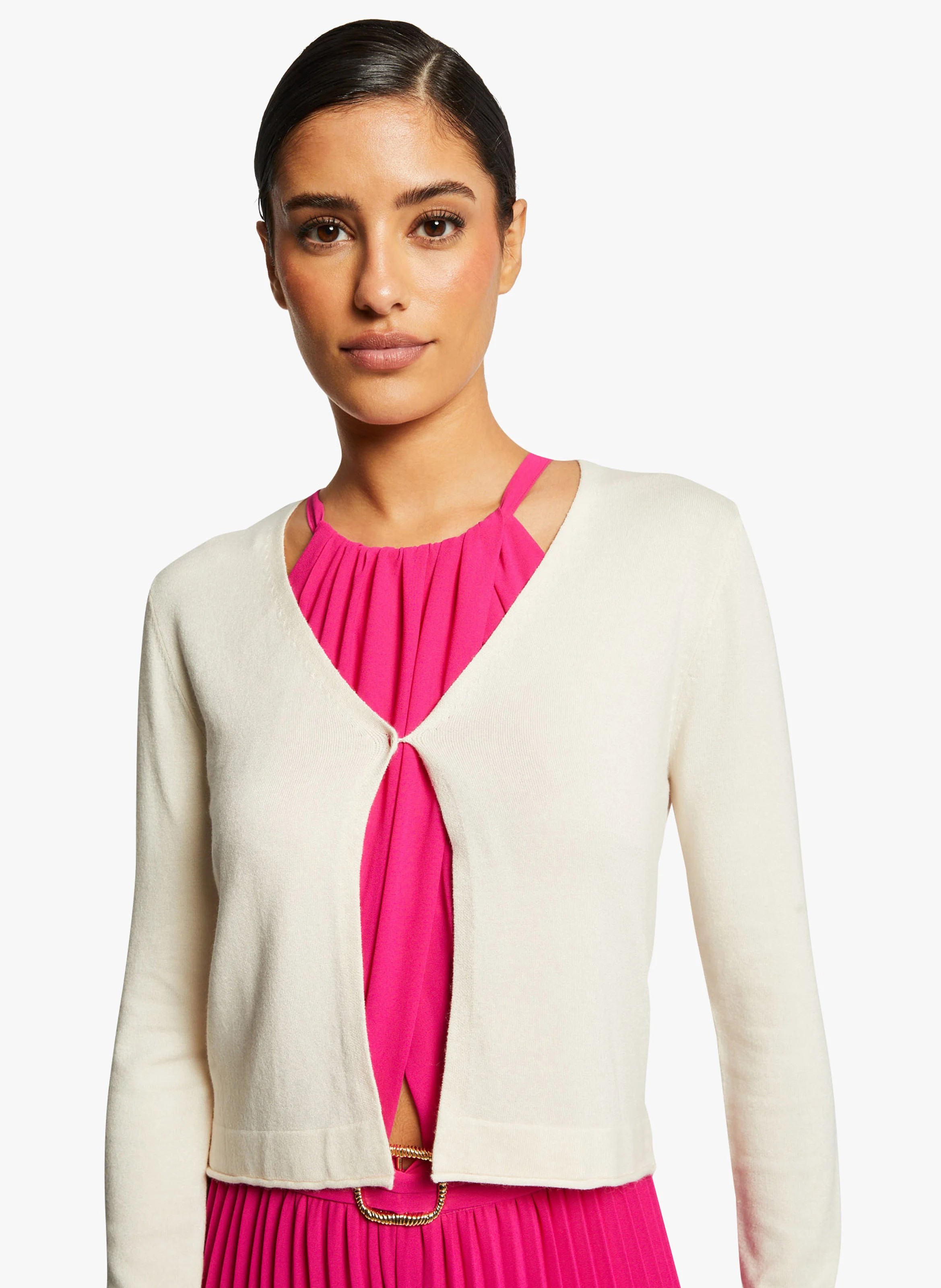 MZINA - Gilet col V | Beige