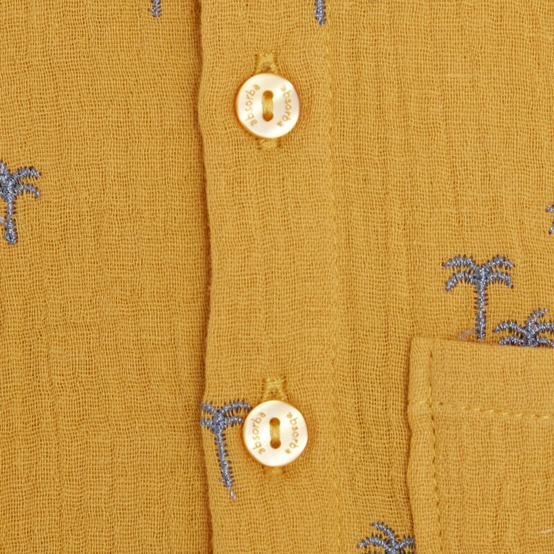 Ensemble chemise et short bébé garçon jaune Absorba Jaune