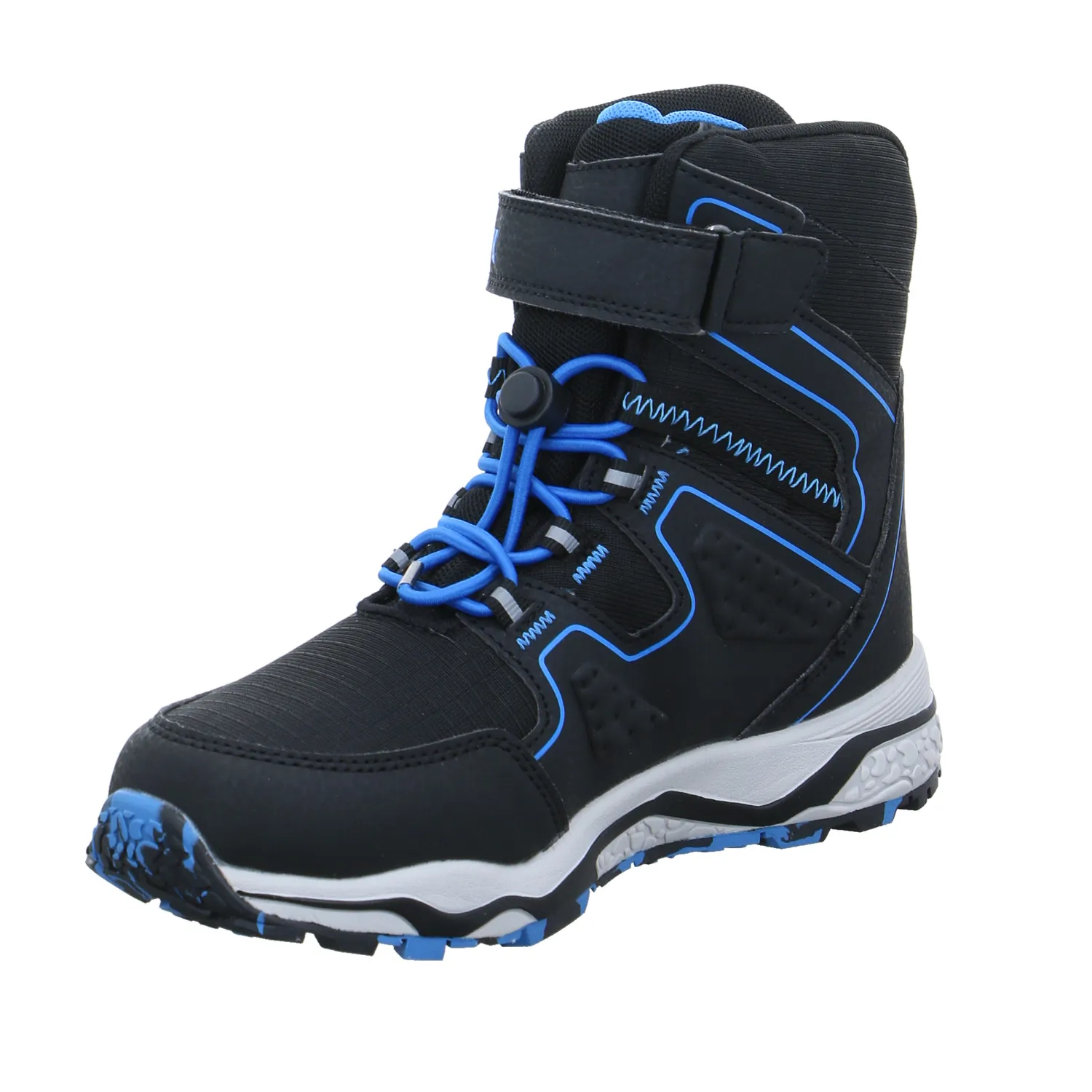 LURCHI Jungen- Snowboot Membran Schwarz Textil  Sneaker high