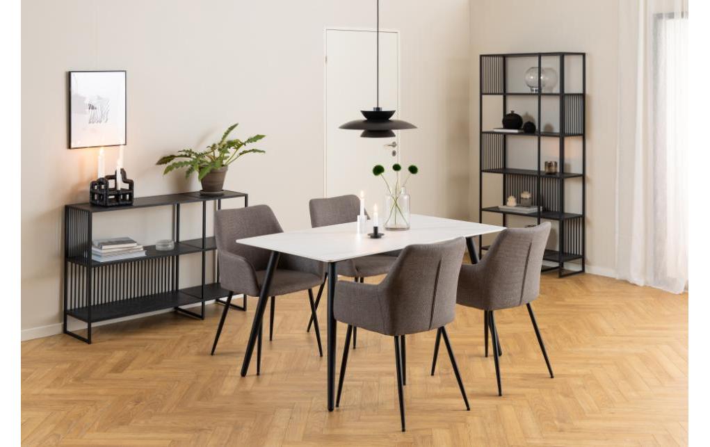 Regal Strington 85 x 35 x 185 cm, Schwarz<br>Bücherregal