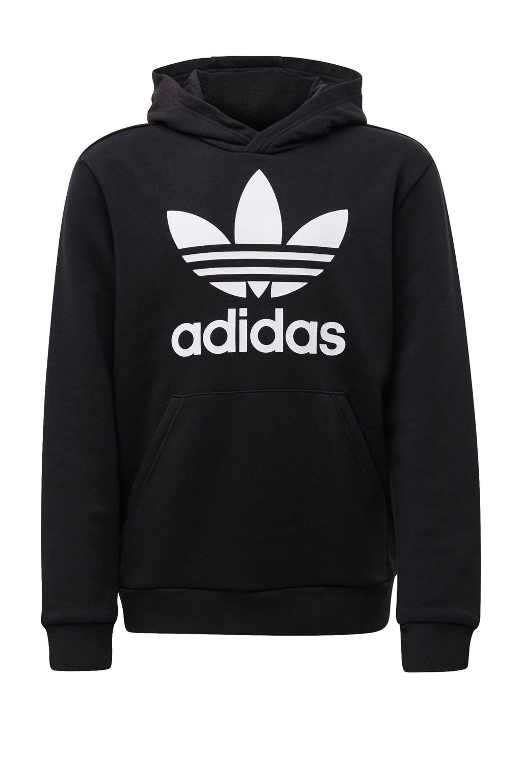 adidas hoodie Trefoil zwart/wit