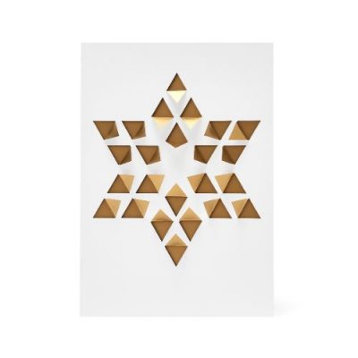 foil folded star christmas box