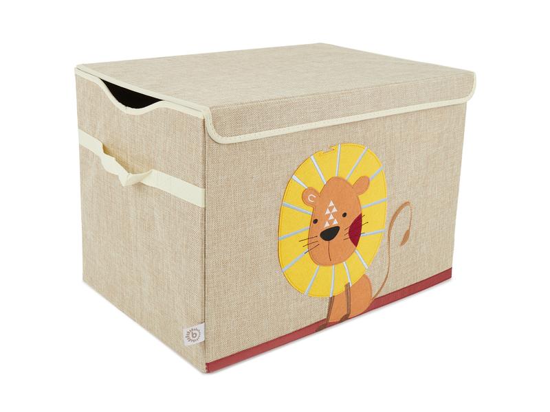 bieco Spielzeugbox Löwe 36 x 36 x 51 cm Aufbewahrungsbox mit Deckel