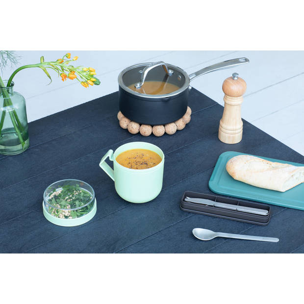 Brabantia Make & Take soepbeker 0,6 liter, kunststof - Jade Green