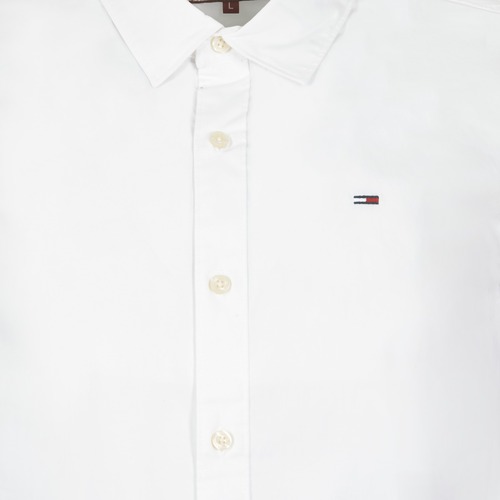 Tommy Jeans - TJM ORIGINAL STRETCH SHIRT - Blanc