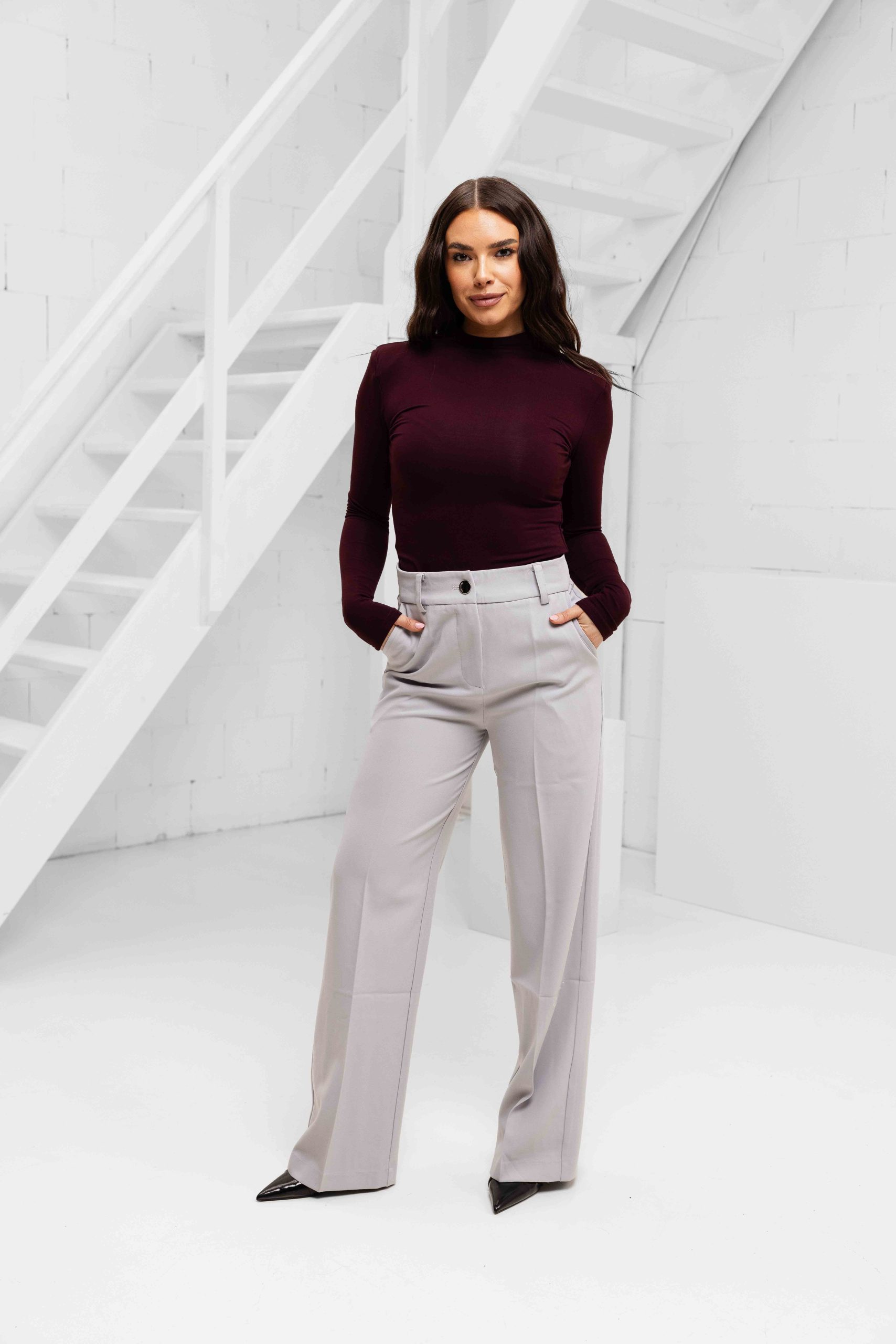 Unique The Label Isa Bodysuit Dames Bordeaux