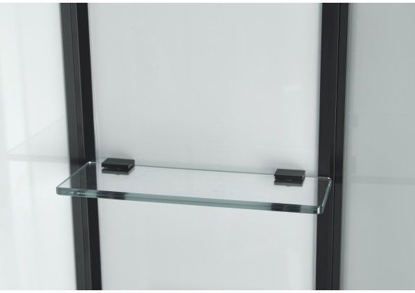 Saniclear - Elite - Douchecabine - Kwartrond 90x90cm - Mat Zwarte Profielen