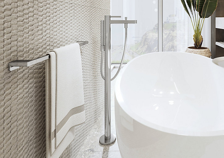 Porte serviettes chrome 65 cm Addstoris Hansgrohe