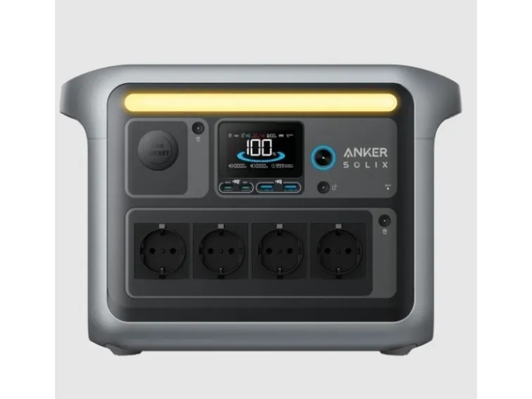 Anker SOLIX C1000X - Transportabel strømstation - 1800 Watt - litiumjernfosfat - 1056 Wh - output-stikforbindelser: 6
