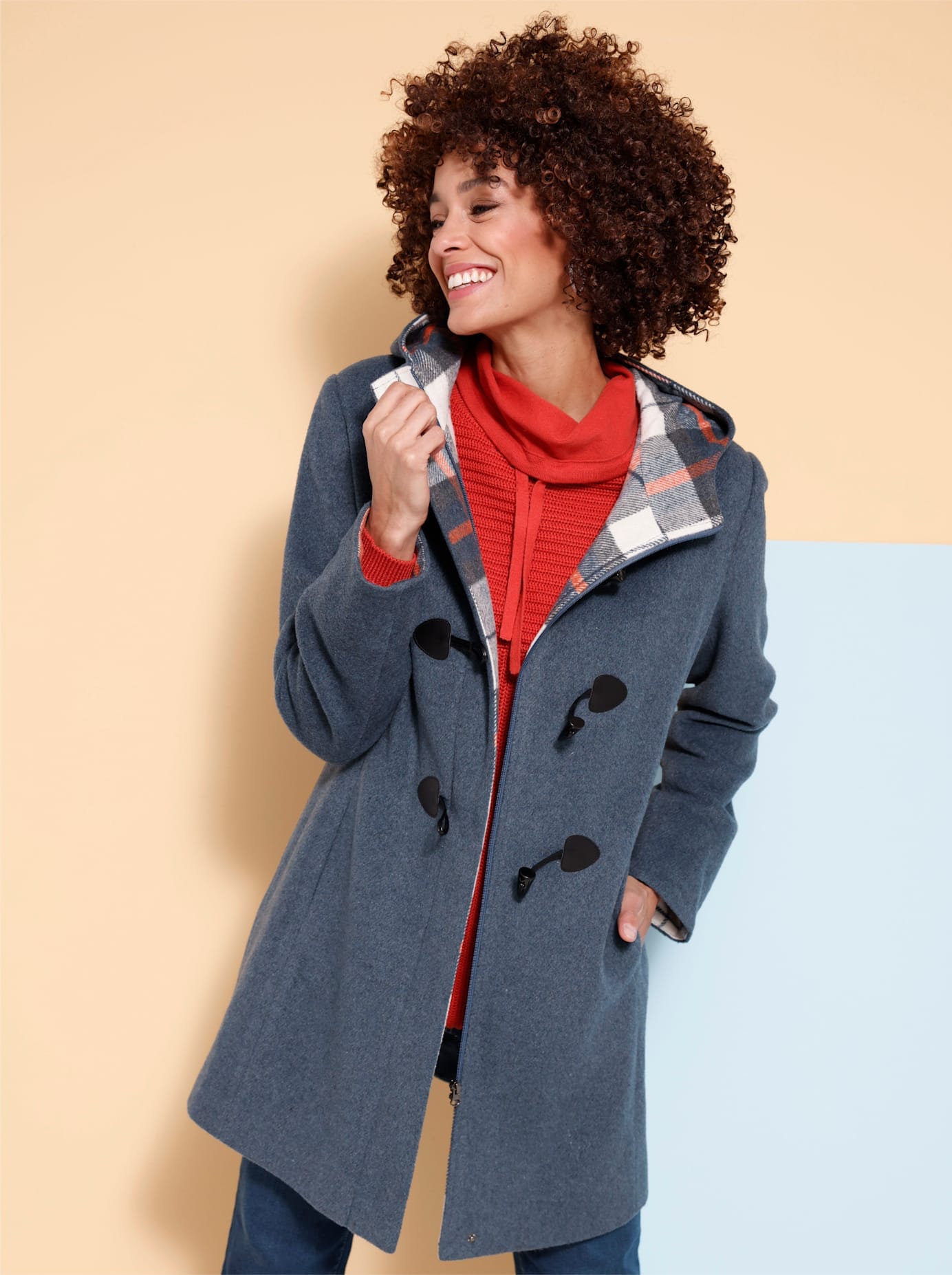 Classic Basics Langjacke mit Kapuze