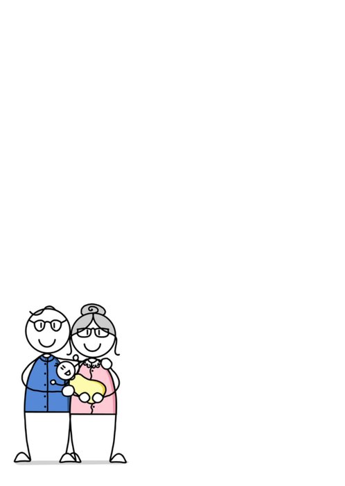YH Tekent | Geboortekaart | kleinkind