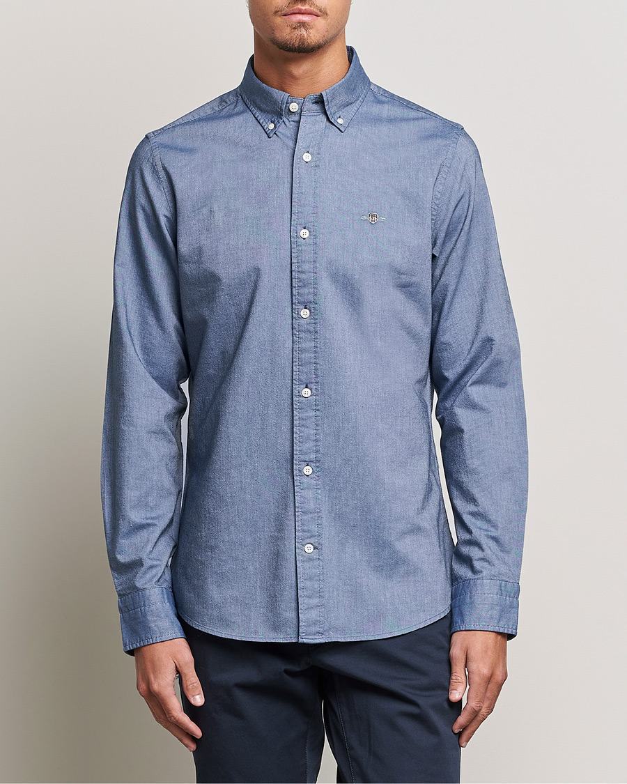 GANT Slim Fit Oxford Shirt Persian Blue